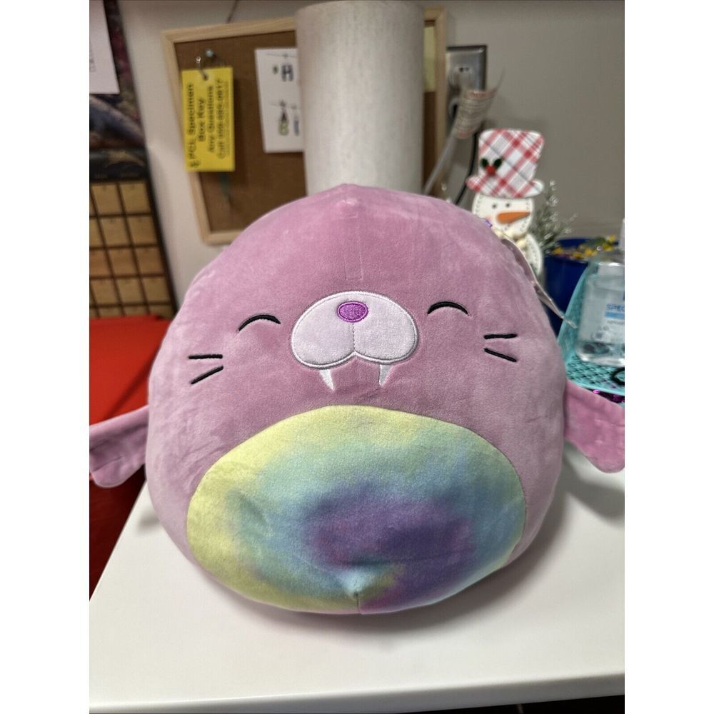 Squishmallows Rou the Pink Walrus 11" Inch Plush Toy FTM Squishmallow‎ NWT NEW